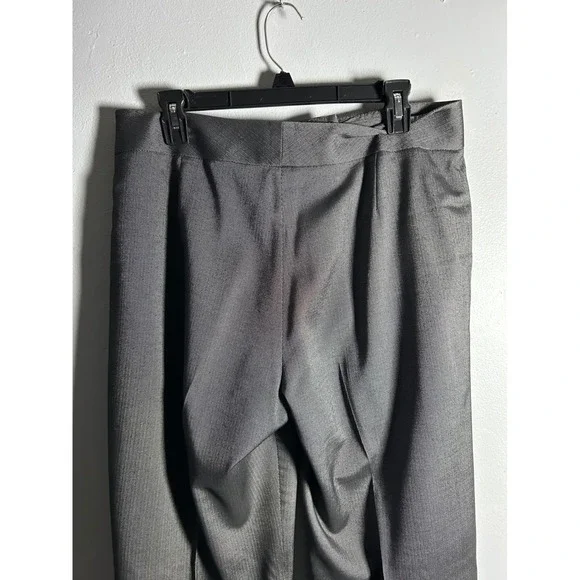 Tahari Arthur S. Levine Womens Gray 1 Button Blazer Pant Suit Set Size 10 - Picture 9 of 14